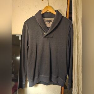 Banana Republic Men’s Shawl Collar Sweater - Charcoal Gray